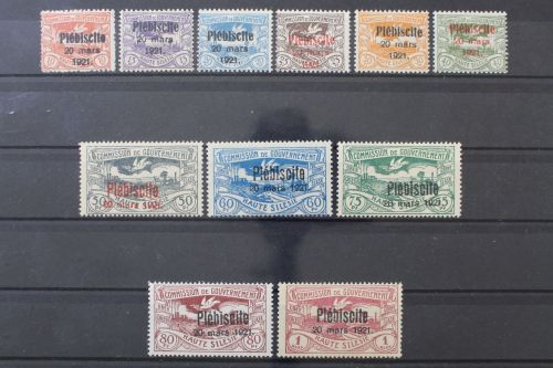 Oberschlesien, MiNr. 30-40, postfrisch, Altsignatur