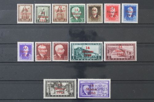 Albanien, MiNr. 1-14, postfrisch