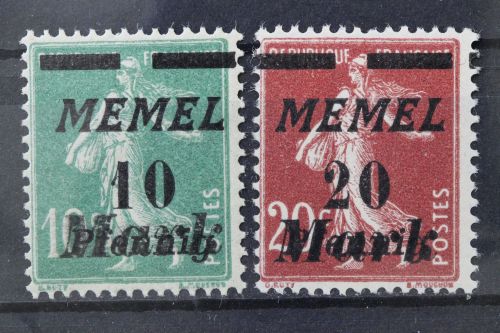 Memel, MiNr. 108-109, postfrisch