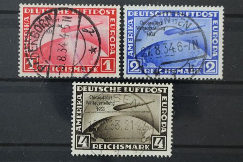 Deutsches Reich, MiNr. 496-498, gestempelt