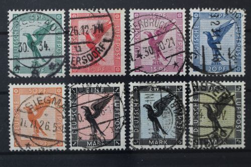 Deutsches Reich, MiNr. 378-384, gestempelt