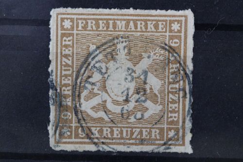 Württemberg, MiNr. 33 b, gestempelt, BPP Signatur