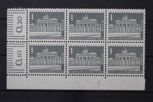 Berlin, MiNr. 140 y, Sechserblock, DZ 5, postfrisch