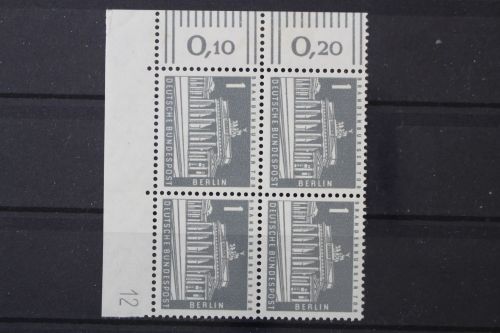 Berlin, MiNr. 140 y, Viererblock, DZ 12, postfrisch