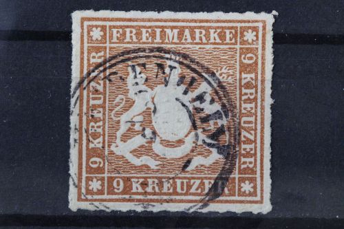 Württemberg, MiNr. 33 a, gestempelt, BPP Signatur