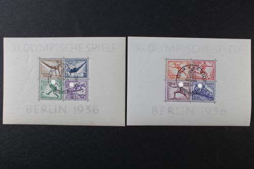 Deutsches Reich, MiNr. Block 5 + 6 SST Berlin K.d.F. Stadt, gestempelt