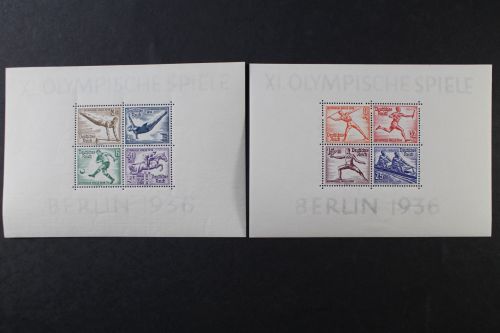 Deutsches Reich, MiNr. Block 5 + 6, Falz
