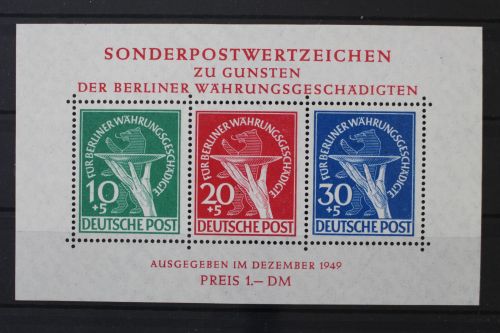 Berlin, MiNr. Block 1, postfrisch, BPP Fotoattest