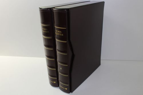 2 Numisblätter-Ringbinder mit Schutzkassetten