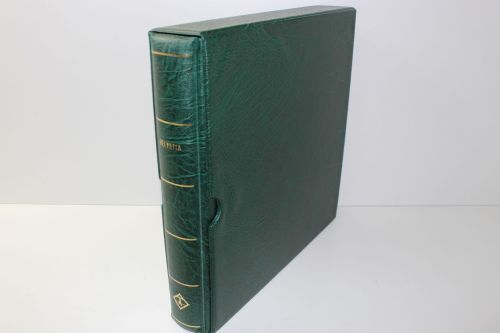 Leuchtturm, 1 grüner Drehstabbinder mit Kassette, Aufdruck: Helvetia