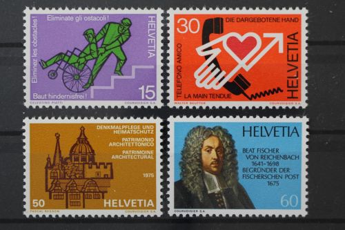 Schweiz, MiNr. 1058-1061, postfrisch