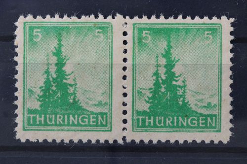 Sowjetische Zone, MiNr. 94 A Y PF II, Paar, postfrisch
