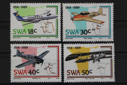 Namibia - Südwestafrika, MiNr. 637-640, Flugzeuge, postfrisch