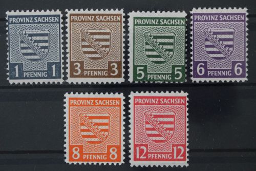 Sowjetische Zone, MiNr. 66-71 X A, postfrisch, BPP Signatur
