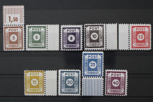 Sowjetische Zone, MiNr. 42-50 D I, postfrisch, BPP Signatur