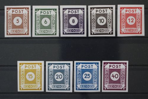 Sowjetische Zone, MiNr. 42-50 A, postfrisch