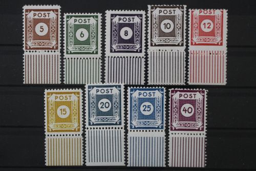 Sowjetische Zone, MiNr. 42-50 D III, postfrisch, BPP Signatur