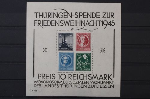 Sowjetische Zone, MiNr. Block 2 x Type IV, postfrisch, BPP Fotoattest
