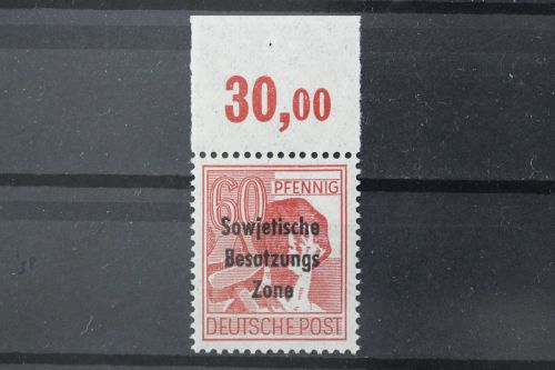 Sowjetische Zone, MiNr. 195 Oberrand, postfrisch