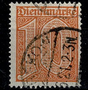 Deutsches Reich Dienstmarken, MiNr. 65, gestempelt, BPP Fotoattest