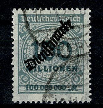 Deutsches Reich Dienstmarke, MiNr. 82, gestempelt, BPP Kurzbefund