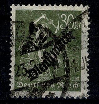 Deutsches Reich Dienstmarke, MiNr. 76, gestempelt, geprüft Infla