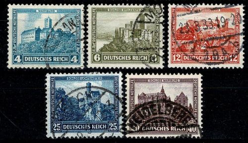 Deutsches Reich, MiNr. 474-478, gestempelt