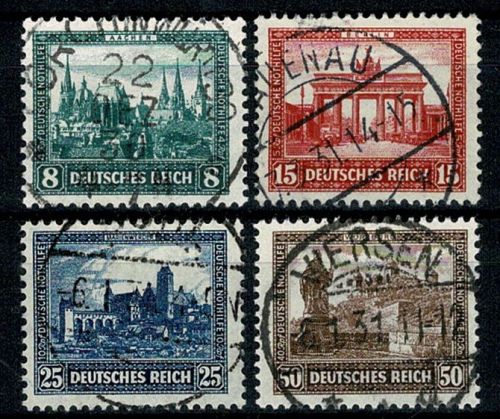 Deutsches Reich, MiNr. 450-453, gestempelt
