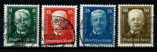 Deutsches Reich, MiNr. 403-406, gestempelt