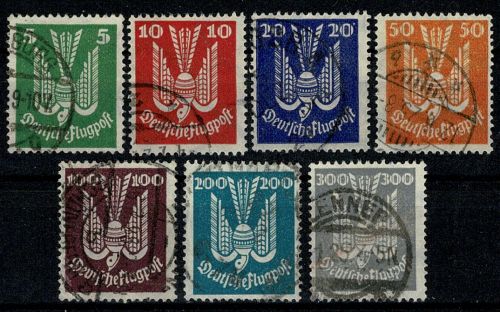 Deutsches Reich, MiNr. 344-350, gestempelt