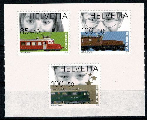 Schweiz, Eisenbahn, MiNr. 2322-2324 skl., postfrisch