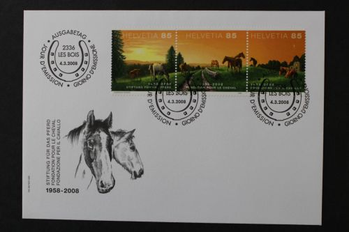 Schweiz, MiNr. 2047-2049 Dreierstreifen, FDC