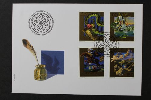 Schweiz, MiNr. 2002-2005, FDC