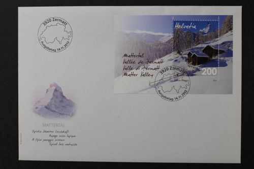 Schweiz, MiNr. Block 54, FDC