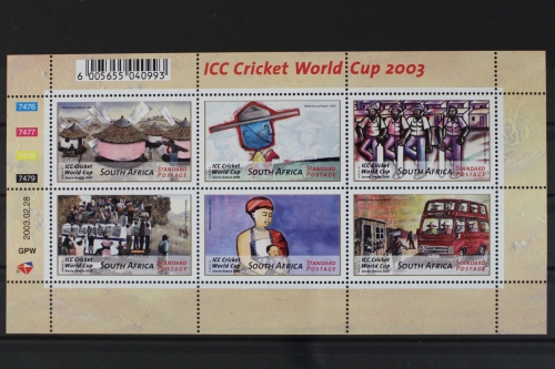 Südafrika, MiNr. 1482-1487, Kleinbogen, postfrisch