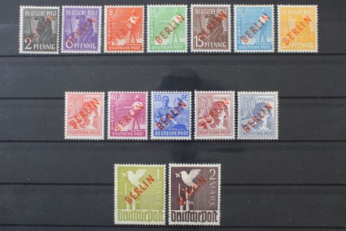 Berlin, MiNr. 21-34, Neugummi, BPP Signatur