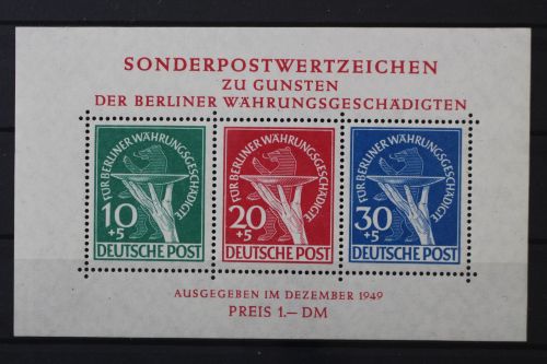 Berlin, MiNr. Block 1, postfrisch, BPP Fotoattest