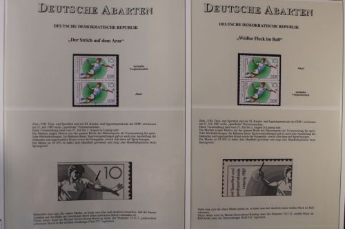 Abarten & Plattenfehler Sammlung DDR