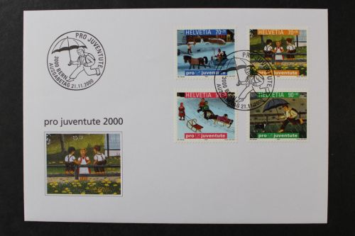 Schweiz, MiNr. 1740-1743, FDC