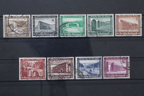 Deutsches Reich, MiNr. 634-642 y, gestempelt