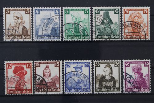Deutsches Reich, MiNr. 588-597, gestempelt