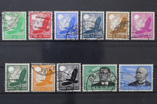 Deutsches Reich, MiNr. 529-539 x, gestempelt