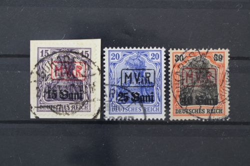 Militärverwaltung Rumänien, MiNr. 1-3, gestempelt
