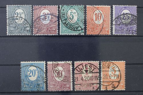 Oberschlesien, MiNr. 1-9, gestempelt