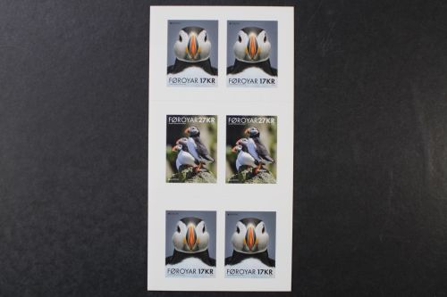Färöer, Vögel, MiNr. 1014-1015 skl. MH, postfrisch