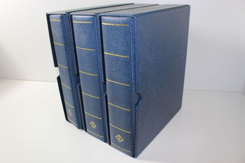 Leuchtturm, VARIO GIGANT, 3 blaue Ringbinder GIGANT mit Kassetten