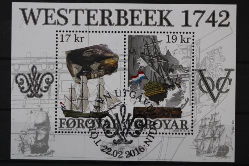 Färöer, Schiffe, MiNr. Block 39, gestempelt