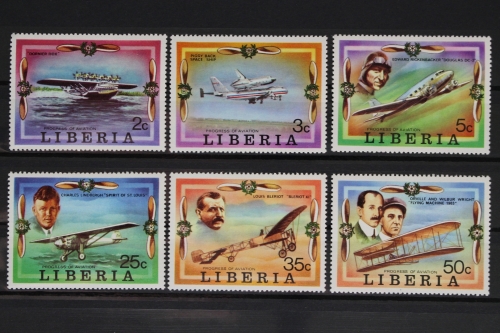Liberia, Flugzeuge, MiNr. 1047-1052, postfrisch