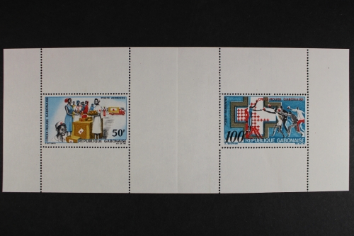 Gabun, MiNr. 306-307, Heftchenblatt, postfrisch