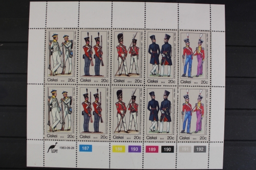 Südafrika-Ciskei, MiNr. 47-51, Bogen, postfrisch